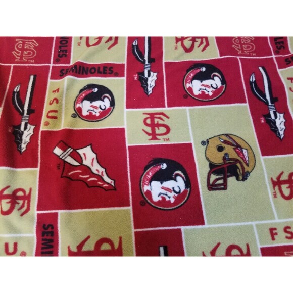 Florida State University Seminoles Hard Tied Fleece Throw Blanket 52x68 - Picture 5 of 5